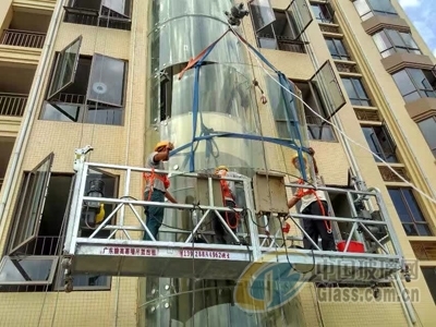 【广州鼎申建筑防水工程】-高空吊玻璃,玻璃安装,玻璃幕墙清洗,换玻璃,玻璃安装字体更换幕墙安装